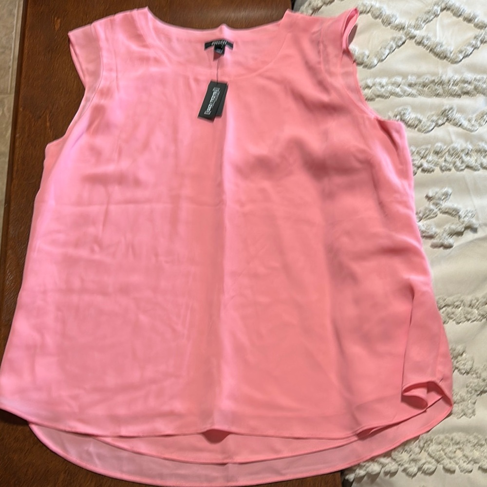 RW&CO. Pink Boxy Blouse Relaxed Style
